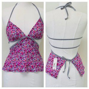 Arizona Jean Co Floral Bikini Top NWT